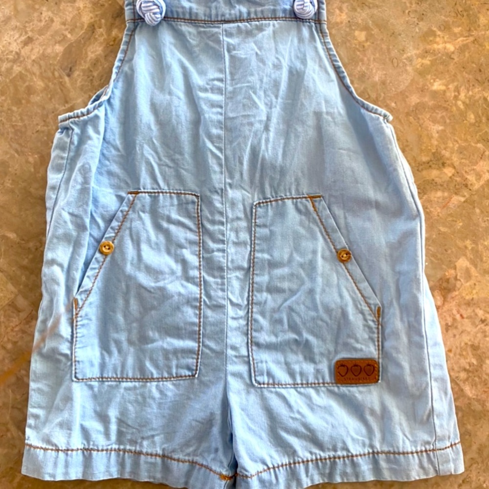 Beautiful denim romper with pockets